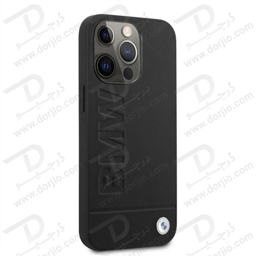 قاب چرمی ضد ضربه iPhone 13 Pro Max مارک BMW مدل Hot Stamp And Metal Logo
