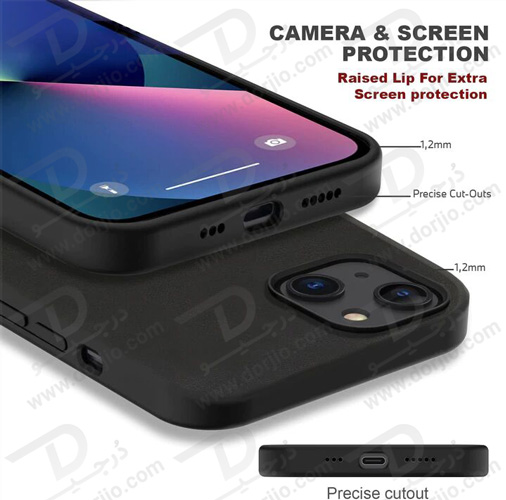 قاب چرمی ضد ضربه iPhone 13 Pro Max مارک BMW مدل Hot Stamp And Metal Logo