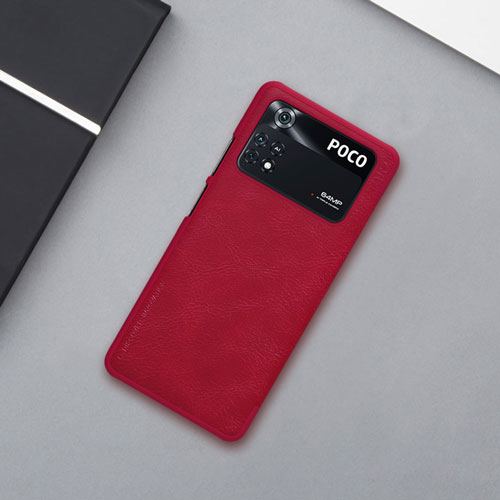 کیف چرمی نیلکین شیائومی Qin Leather Case Poco M4 Pro 4G