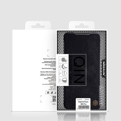 کیف چرمی نیلکین شیائومی Qin Leather Case Poco M4 Pro 4G