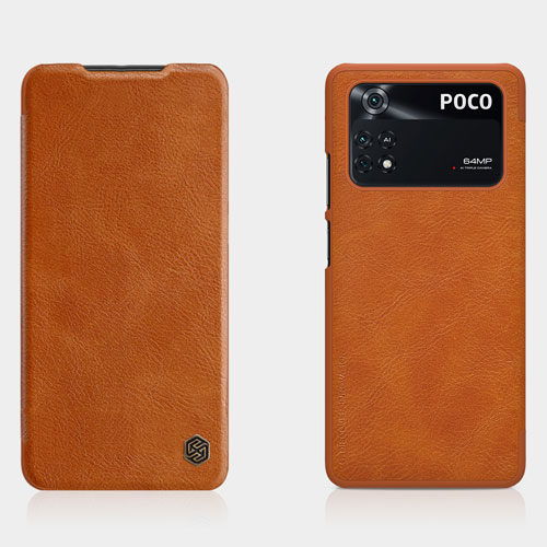 کیف چرمی نیلکین شیائومی Qin Leather Case Poco M4 Pro 4G