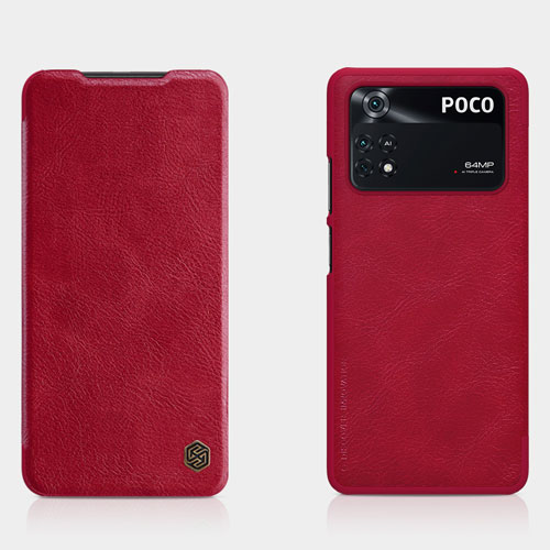 کیف چرمی نیلکین شیائومی Qin Leather Case Poco M4 Pro 4G