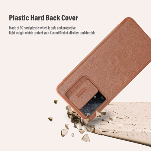 کیف چرمی نیلکین شیائومی Qin Pro Leather Case Redmi Note 11 Pro 4G-5G