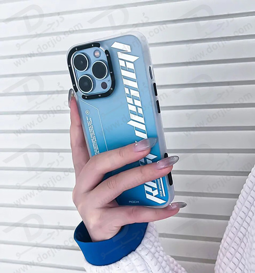 گارد اصلی ROCK آیفون 13 پرو مکس مدل Clear Blue