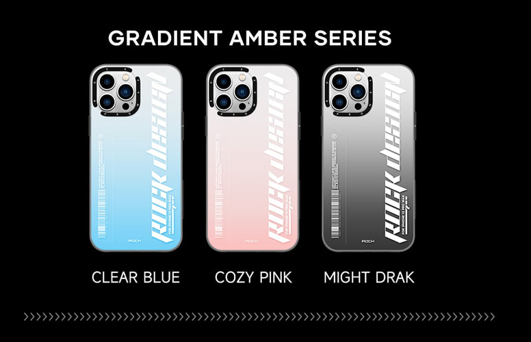 گارد اصلی ROCK آیفون 13 پرو مکس مدل Clear Blue