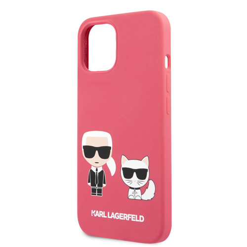 گارد سیلیکونی iPhone 13 طرح Karl Lagerfeld مدل Karl And Choupette