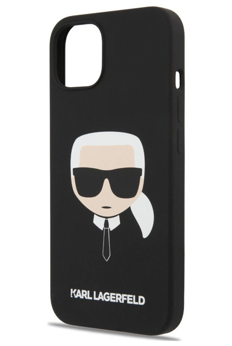 گارد سیلیکونی iPhone 13 طرح Karl Lagerfeld مدل Karl's Head