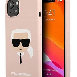 گارد سیلیکونی iPhone 13 طرح Karl Lagerfeld مدل Karl's Head