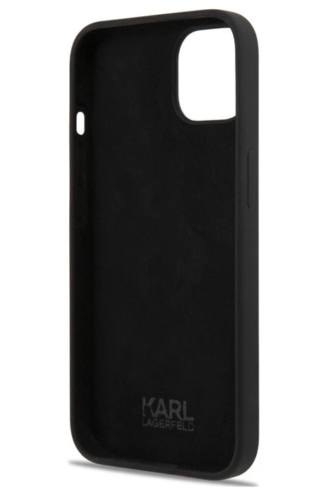 گارد سیلیکونی iPhone 13 طرح Karl Lagerfeld مدل Karl's Head