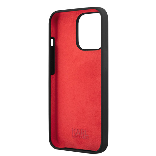 گارد سیلیکونی iPhone 13 Pro Max طرح Karl Lagerfeld مدل Stack Logo