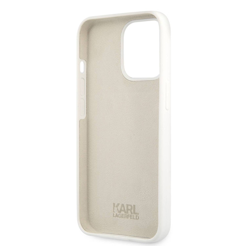 گارد سیلیکونی iPhone 13 Pro Max طرح Karl Lagerfeld مدل Stack Logo