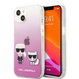 گارد شفاف ضد ضربه iPhone 13 طرح Karl Lagerfeld مدل Ikonik Choupette