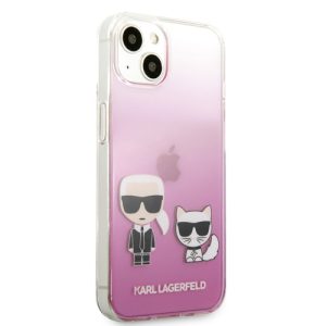 گارد شفاف ضد ضربه iPhone 13 طرح Karl Lagerfeld مدل Ikonik Choupette