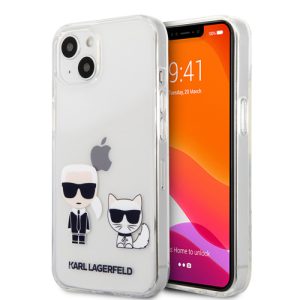 گارد شفاف ضد ضربه iPhone 13 طرح Karl Lagerfeld مدل Ikonik Choupette