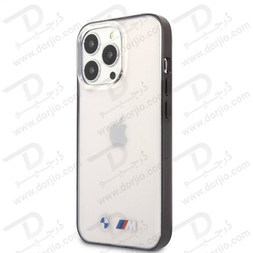 گارد محافظ شفاف فریم مشکی iPhone 13 Pro طرح BMW مدل M Collection With Matte Black Edges