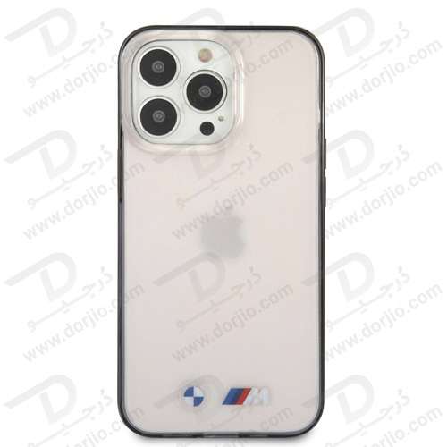 گارد محافظ شفاف فریم مشکی iPhone 13 Pro طرح BMW مدل M Collection With Matte Black Edges