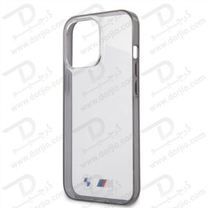گارد محافظ شفاف فریم مشکی iPhone 13 Pro طرح BMW مدل M Collection With Matte Black Edges