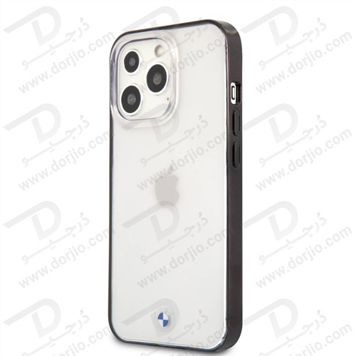 گارد محافظ شفاف فریم مشکی iPhone 13 Pro Max طرح BMW مدل With Edges