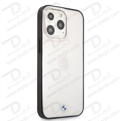 گارد محافظ شفاف فریم مشکی iPhone 13 Pro Max طرح BMW مدل With Edges