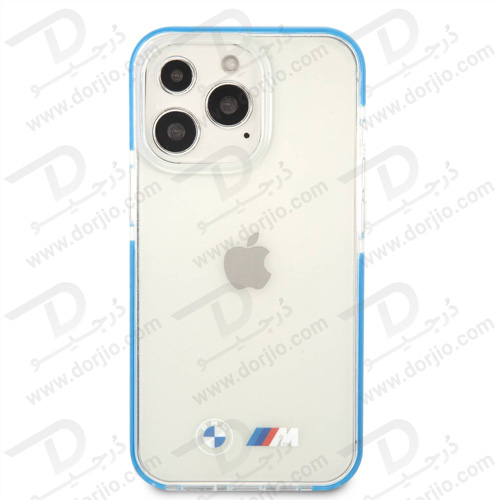 گارد محافظ فریم آبی iPhone 13 Pro Max طرح BMW مدل M Collection With Blue TPU Edges