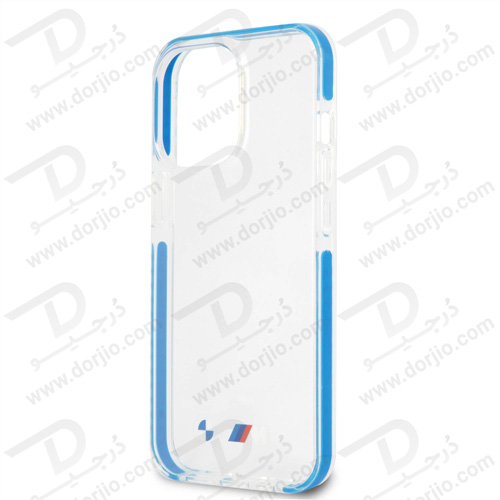 گارد محافظ فریم آبی iPhone 13 Pro Max طرح BMW مدل M Collection With Blue TPU Edges