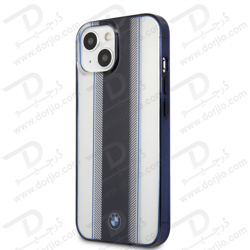 گارد محافظ فریم سرمه ای iPhone 13 طرح BMW مدل Navy Tire Stripe And Navy Edges
