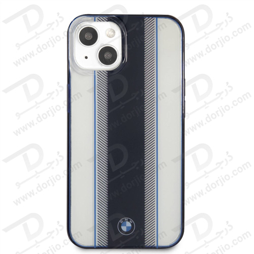 گارد محافظ فریم سرمه ای iPhone 13 طرح BMW مدل Navy Tire Stripe And Navy Edges