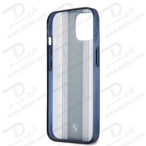 گارد محافظ فریم سرمه ای iPhone 13 طرح BMW مدل Navy Tire Stripe And Navy Edges