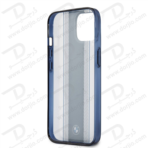 گارد محافظ فریم سرمه ای iPhone 13 طرح BMW مدل Navy Tire Stripe And Navy Edges
