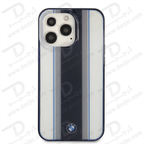 گارد محافظ فریم سرمه ای iPhone 13 Pro طرح BMW مدل Navy Tire Stripe And Navy Edges