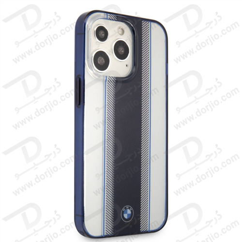 گارد محافظ فریم سرمه ای iPhone 13 Pro طرح BMW مدل Navy Tire Stripe And Navy Edges
