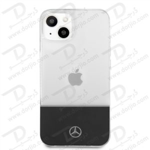 گارد محافظ iPhone 13 طرح Mercedes Benz مدل Electroplated Middle Line Black