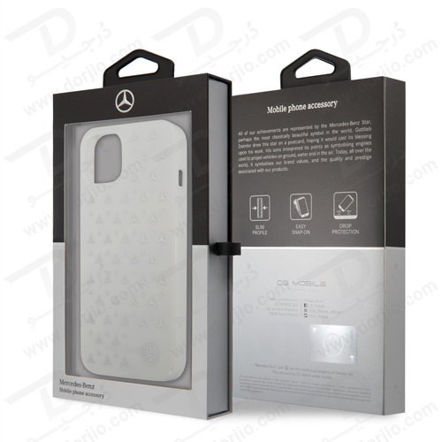 گارد محافظ iPhone 13 طرح Mercedes Benz مدل Electroplated Stars Pattern