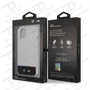 گارد محافظ iPhone 13 طرح BMW مدل M Collection Horizontal Tricolor Lines & Black Stripe