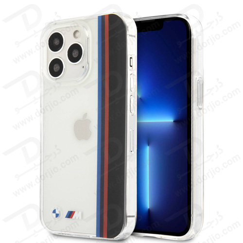 گارد محافظ iPhone 13 Pro طرح BMW مدل Vertical Tricolor Lines &amp; Black Stripe