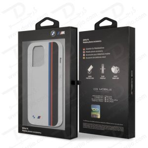 گارد محافظ iPhone 13 Pro طرح BMW مدل Vertical Tricolor Lines & Black Stripe