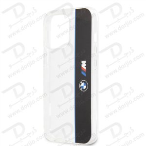 گارد محافظ iPhone 13 Pro طرح BMW مدل M Collection Vertical Blue Line & Black Stripe