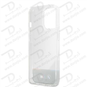 گارد محافظ iPhone 13 Pro Max طرح BMW مدل M Collection Horizontal Tricolor Lines & Black Stripe