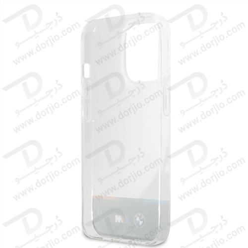 گارد محافظ iPhone 13 Pro Max طرح BMW مدل M Collection Horizontal Tricolor Lines & Black Stripe