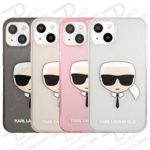 گارد ژله ای اکلیلی iPhone 13 طرح Karl Lagerfeld مدل Karl Head