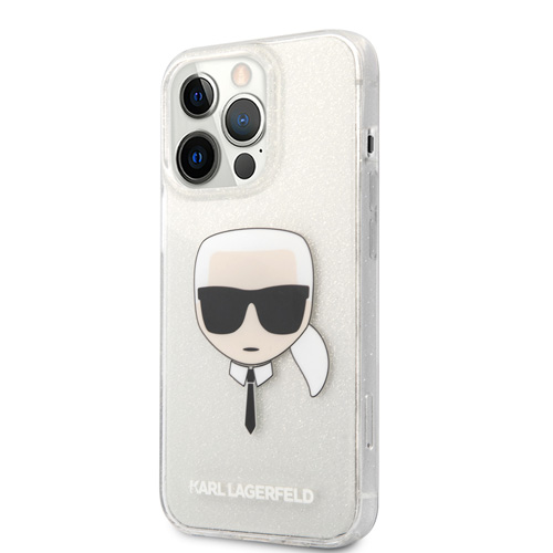 گارد ژله ای اکلیلی iPhone 13 Pro طرح Karl Lagerfeld مدل Karl Head