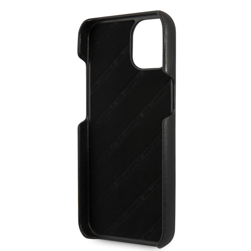 گارد PU چرمی بند دار iPhone 13 طرح Karl Lagerfeld مدل With Elastic Band Strap