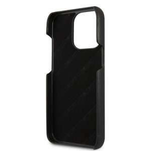 گارد PU چرمی بند دار iPhone 13 Pro Max طرح Karl Lagerfeld مدل With Elastic Band Strap