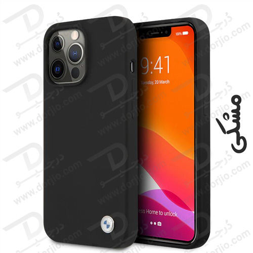 قاب سیلیکونی ضد ضربه iPhone 13 Pro Max مارک BMW مدل Metal Logo