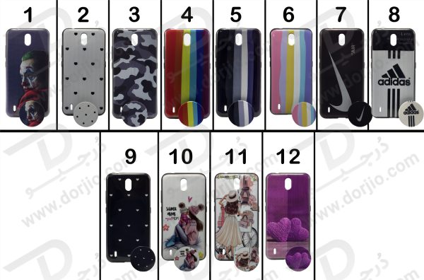 قاب طرح دار نوکیا C1 به همراه پاپ سوکت