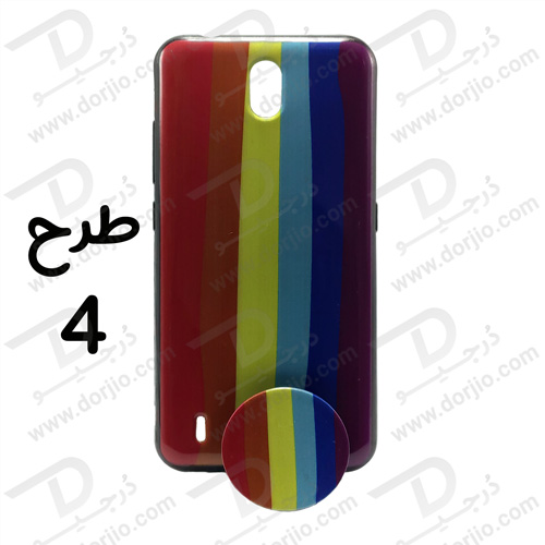 قاب طرح دار نوکیا C1 به همراه پاپ سوکت