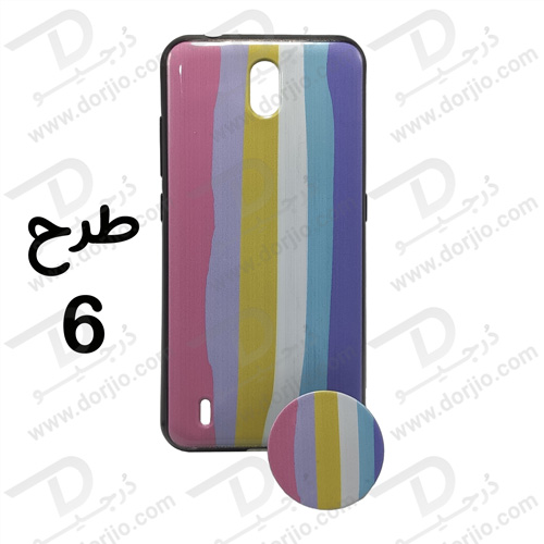 قاب طرح دار نوکیا C1 به همراه پاپ سوکت