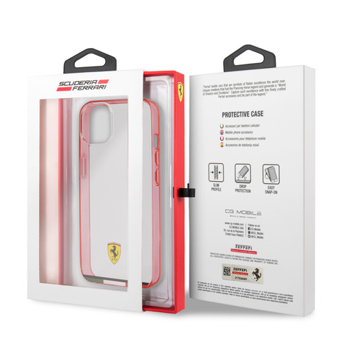 قاب محافظ iPhone 13 Mini طرح Ferrari مدل Italia Stripe Print Logo