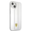 قاب محافظ نقره ای iPhone 13 طرح Ferrari مدل 3D Stripes