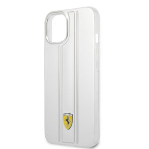 قاب محافظ نقره ای iPhone 13 طرح Ferrari مدل 3D Stripes